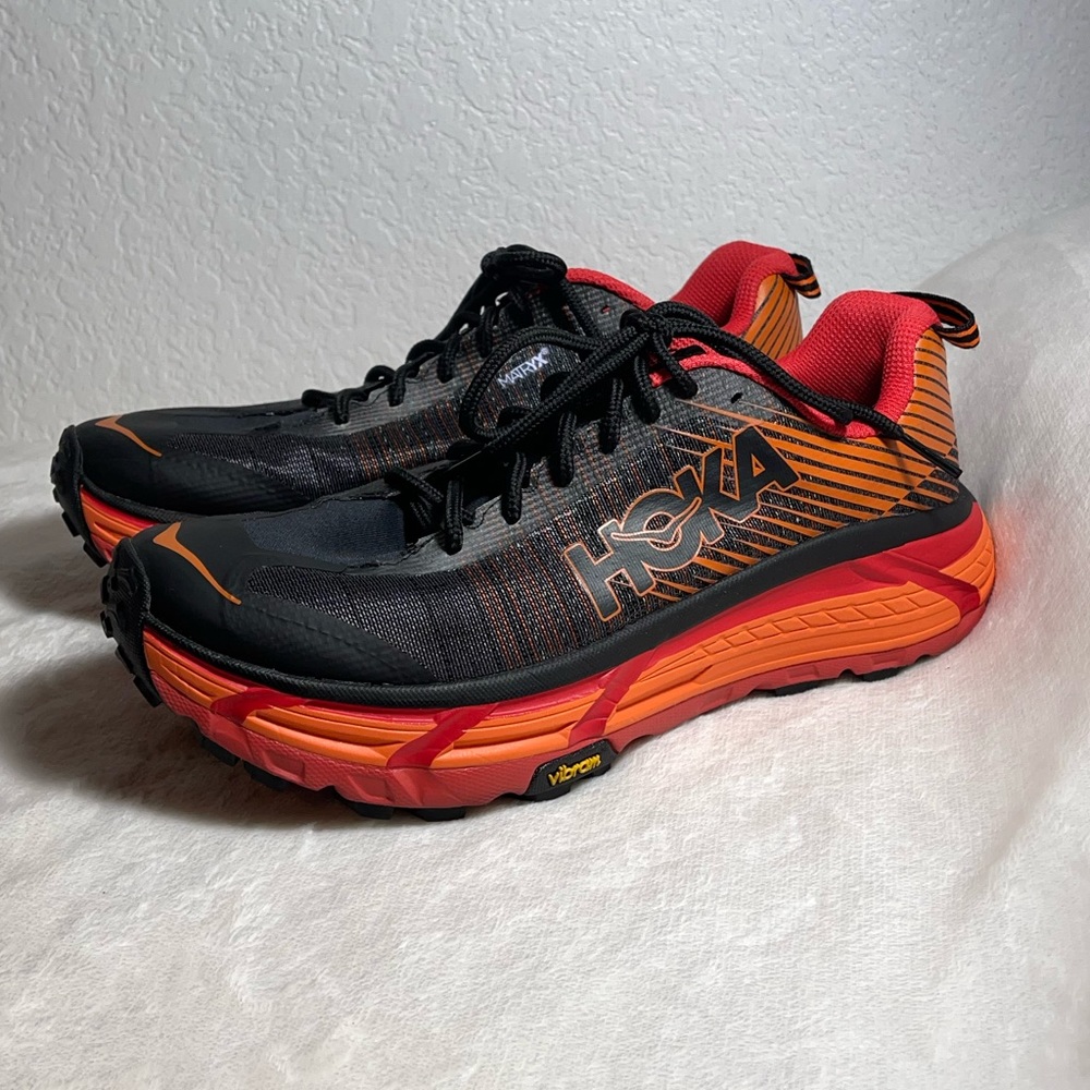 Hoka One One Evo Mafate 2 Black Poppy Running Shoes